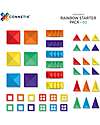 Connetix 60 Pieces - Starter Pack - Rainbow -100% Non-toxic ABS Plastic - STEM Learning! Magnetic Games