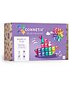 Connetix 64 Pieces - Starter Pack - Pastel -100% Non-toxic ABS Plastic - STEM Learning! Magnetic Games