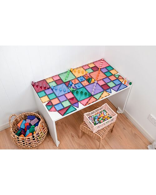 Connetix 64 Pieces - Starter Pack - Pastel -100% Non-toxic ABS Plastic - STEM Learning! Magnetic Games