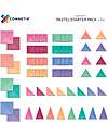 Connetix 64 Pieces - Starter Pack - Pastel -100% Non-toxic ABS Plastic - STEM Learning! Magnetic Games