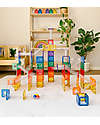 Connetix Ball Run Pack for Magnetic Tiles - Rainbow - 92 pc - STEM Learning! Magnetic Games