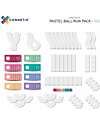 Connetix Ball Run Pack - Pastel - 106 pc - 100% Non-toxic ABS Plastic - STEM Learning! Magnetic Games
