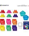 Connetix Light Star - 28 Pieces - 100% Non-toxic ABS Plastic - STEM Learning! Magnetic Games