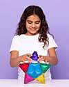 Connetix Light Star - 28 Pieces - 100% Non-toxic ABS Plastic - STEM Learning! Magnetic Games