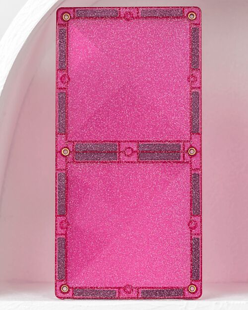 Connetix Unicorn Glitter Set - 56 Pieces - 100% Non-Toxic ABS Plastic - STEM Learning! Magnetic Games