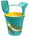 Coq en Pâte Beach Set - Water Turtle - Green Water and Yellow - 100% Algoblend (brown seaweed) Beach Toys
