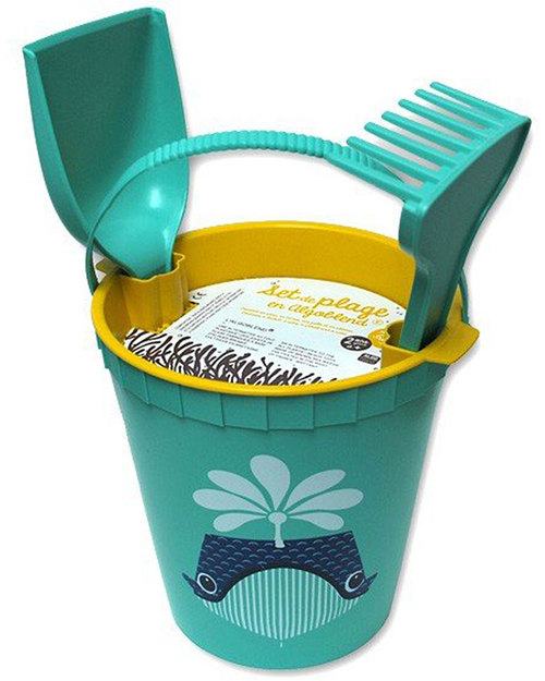 Coq en Pâte Beach Toy Set - Blue Whale - 100% Algoblend® (Brown Algae) Beach Toys