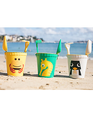 Coq en Pâte Beach Toy Set - Sea Horse Apple Green - 100% Algoblend® (Brown Algae) Beach Toys