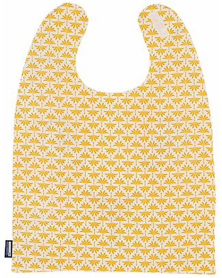 Coq en Pâte Giant Bib MIBO 42x46 cm - Leon - 100% organic cotton - For kids aged 2-5 years! Snap Bibs