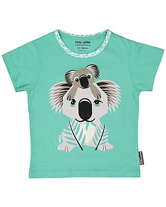Coq en Pâte Koala T-Shirt, Light Green - 100% Organic Cotton T-Shirts And Vests