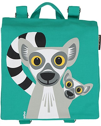 Coq en Pâte Lemur Backpack by Mibo - 100% Organic Cotton (23x23x7.5 cm) Small Backpacks