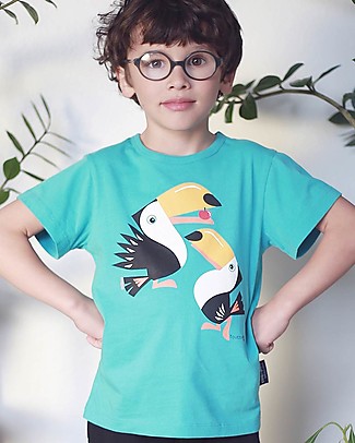 Coq en Pâte Light Blue T-shirt + Steel Bottle Made in Collaboration with Qwetch Thermos Bottles