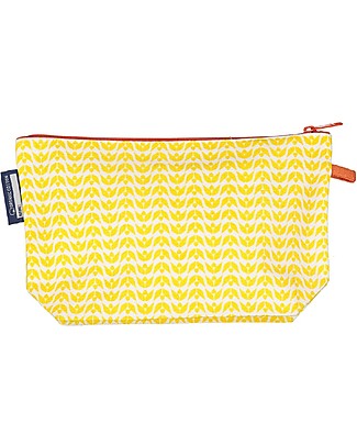 Coq en Pâte Lion Pencil Case/Pouch - Yellow - 100% Organic Cotton Canvas Pencil Cases