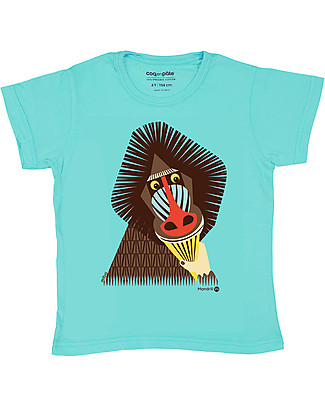 Coq en Pâte Mandrill T-shirt, Blue - 100% organic cotton T-Shirts And Vests