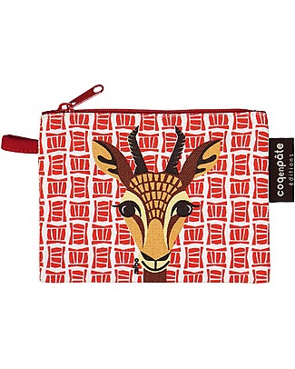 Coq en Pâte Mibo kid’s Gazelle Purse, Red - 100% Organic Cotton! Purses