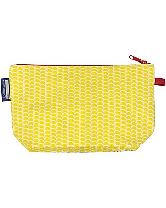 Coq en Pâte Octopus Pencil Case/Pouch - Yellow - 100% Organic Cotton Canvas Pencil Cases