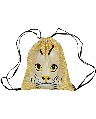 Coq en Pâte Rucksack MIBO LYNX - Print + Jaune/ Yellow - 100% organic
cotton Kindergarten Backpacks