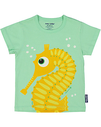 Coq en Pâte Sea Horse T-shirt, Green Apple - 100% organic cotton T-Shirts And Vests
