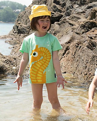 Coq en Pâte Sea Horse T-shirt, Green Apple - 100% organic cotton T-Shirts And Vests