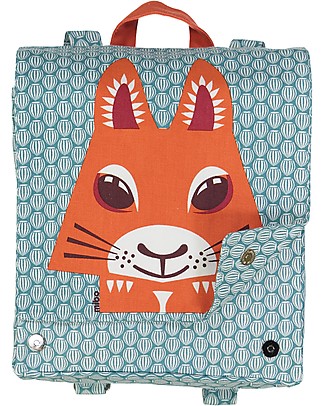 Coq en Pâte Squirrel Backpack by Mibo - 100% Organic Cotton (23x23x7.5 cm) Small Backpacks