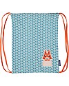 Coq en Pâte Squirrel Kids Soft Backpack/Bag, Teal Green - 100% Organic Cotton Kindergarten Backpacks