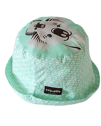 Coq en Pâte Sunhat Koala, Light Green - 100% Organic Cotton Sunhats