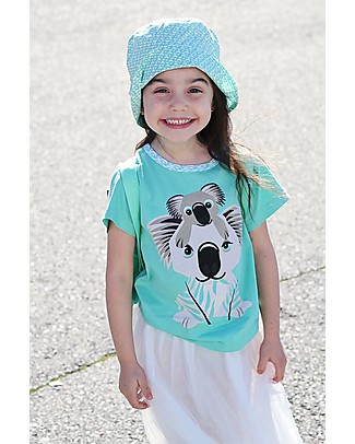 Coq en Pâte Sunhat Koala, Light Green - 100% Organic Cotton Sunhats