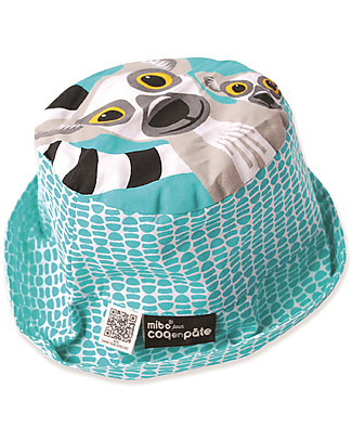 Coq en Pâte Sunhat Lemur - Green - 100% Organic Cotton Sunhats