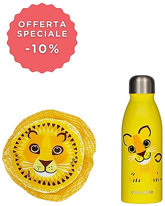 Coq en Pâte Sunhat Lion + Steel Bottle Made in Collaboration with Qwetch Sunhats