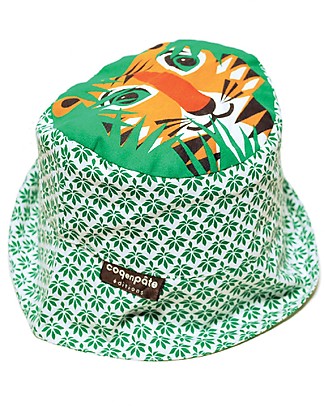 Coq en Pâte Sunhat Tiger - Green - 100% Organic Cotton Sunhats