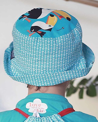 Coq en Pâte Sunhat Toucan - Blue - 100% Organic Cotton Sunhats