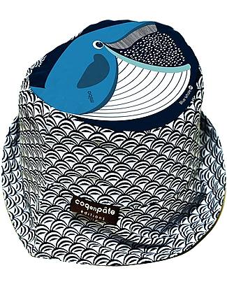 Coq en Pâte Sunhat Whale - Blue - 100% Organic Cotton Sunhats
