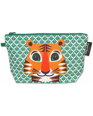 Coq en Pâte Tiger Pencil Case/Pouch - 100% Organic Cotton Canvas Pencil Cases