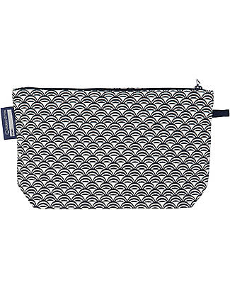 Coq en Pâte Whale Blue Pencil Case/Pouch - 100% Organic Cotton Canvas Pencil Cases