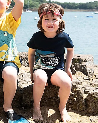 Coq en Pâte Whale T-Shirt, Navy - 100% Organic Cotton T-Shirts And Vests
