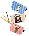 Coq en Pâte Wolf Pencil Case/Pouch - 100% Organic Cotton Canvas Pencil Cases