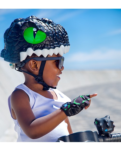 Crazy Safety Kids Bike Helmet, Black Dragon - Colorful, Lightweight and Indestructible! Bicycle Helmets