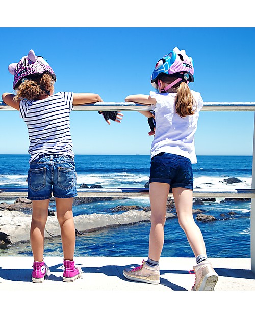 Crazy Safety Kids Bike Helmet, Blue Giraffe - Colorful, Lightweight and Indestructible! Bicycle Helmets