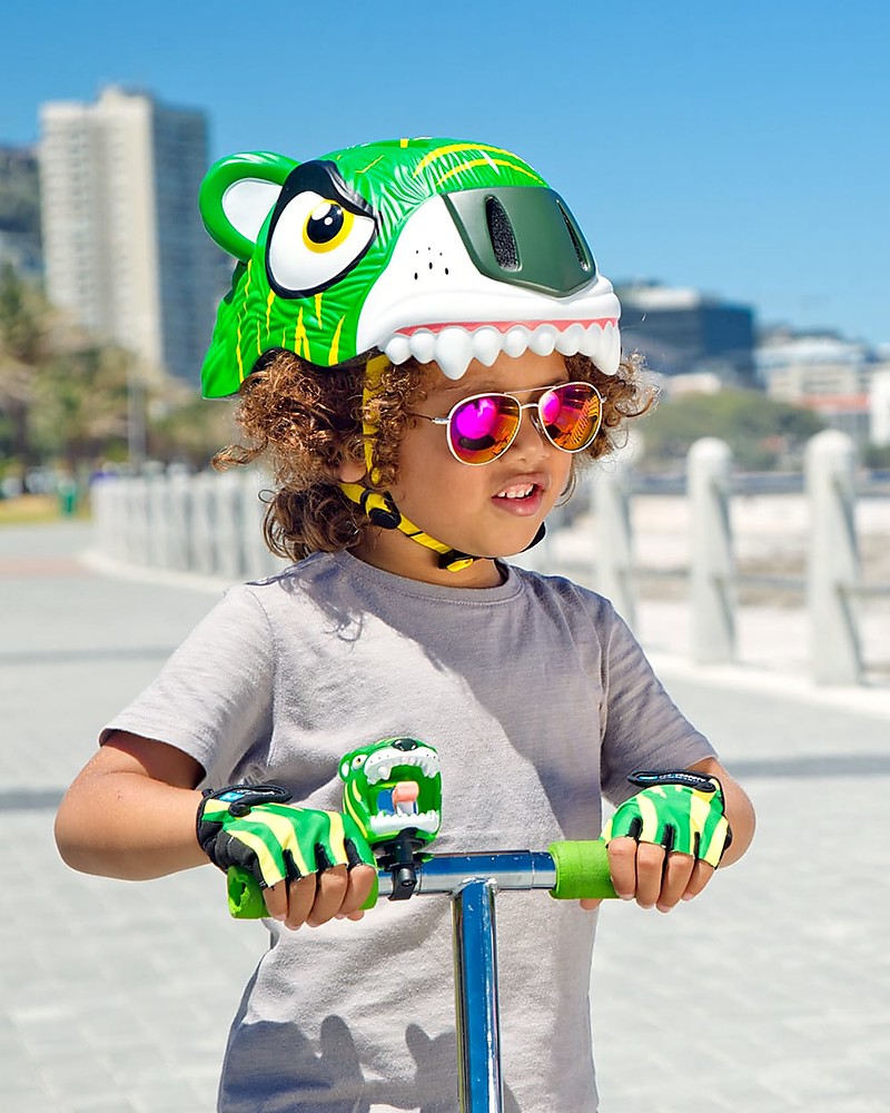 Intuïtie caravan leeuwerik Crazy Safety Kids Bike Helmet, Green Tiger - Colorful, Lightweight and  Indestructible! boy
