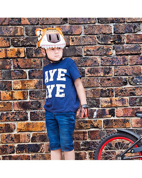 Crazy Safety Kids Bike Helmet, Orange Tiger - Colorful, Lightweight and Indestructible! Bicycle Helmets