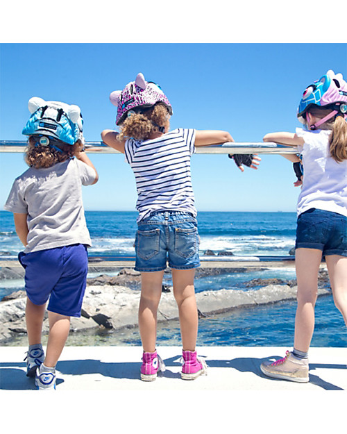 Crazy Safety Kids Bike Helmet, Pink Leopard - Colorful, Lightweight and Indestructible! Bicycle Helmets