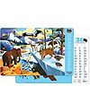 Crocodile Creek 2-sided Placemat, 36 Ice Age Animals - 28 x 43,5 cm Placemat