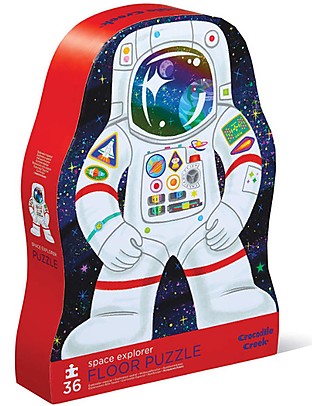 Crocodile Creek 36 Pieces Puzzle Space Explorer - Beautiful Illustrated Box and Fantastic Gift Idea! Puzzles