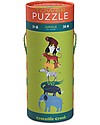 Crocodile Creek 36piece Puzzle in Canister, Jungle - A Tower of Animals! Puzzles