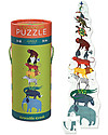 Crocodile Creek 36piece Puzzle in Canister, Jungle - A Tower of Animals! Puzzles