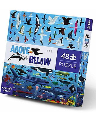 Crocodile Creek Above and Below 48 pcs Puzzle - Sea and Sky Wall Stickers