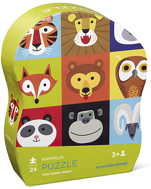 Crocodile Creek Animalia Puzzle - 24 pieces - Many Cheerful Animals to Learn! Puzzles