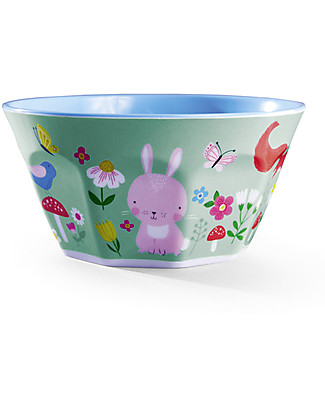 Crocodile Creek Baby Bowl 14 cm - Backyard Friends - Free from BPA, PVC, phthalates or lead! Bowls & Plates
