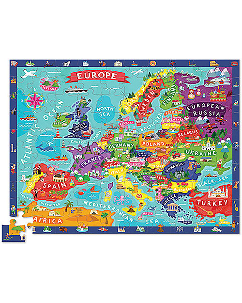 Crocodile Creek Discover Europe - Puzzle unisex (bambini)