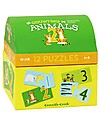 Crocodile Creek First Puzzle, Counting Animals - 12 2-piece puzzles! Puzzles